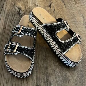 Crystal sandals